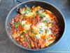 Shakshuka mit Paprikaschoten und Eiern